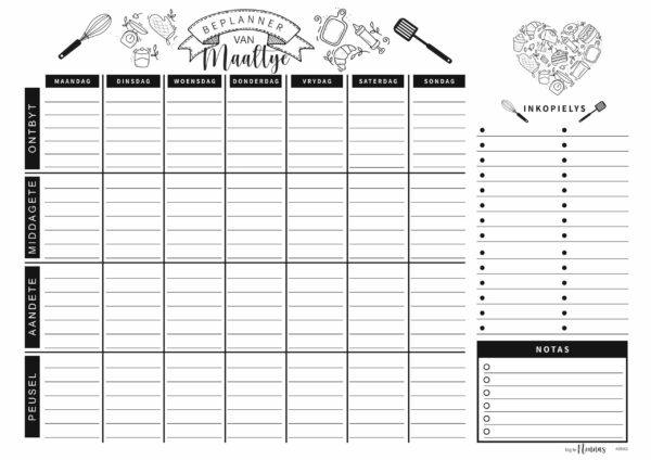 AMB002 - Maaltyd Beplanner