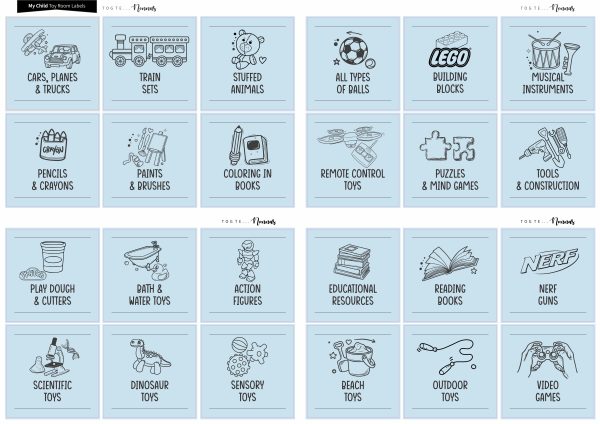 Toy Room Labels