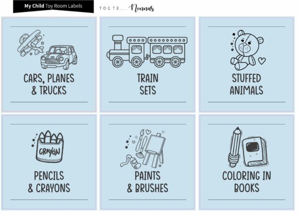 Toy Room Labels