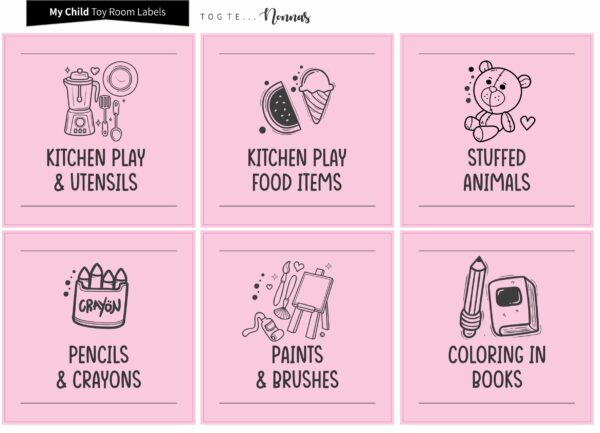 Toy Room Labels